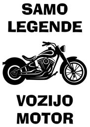 samo legende vozijo motor