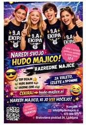 razredne majice plakat i