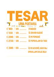 TESAR URNA POSTAVKA